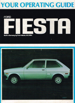 Mk1 Fiesta operating guide USA